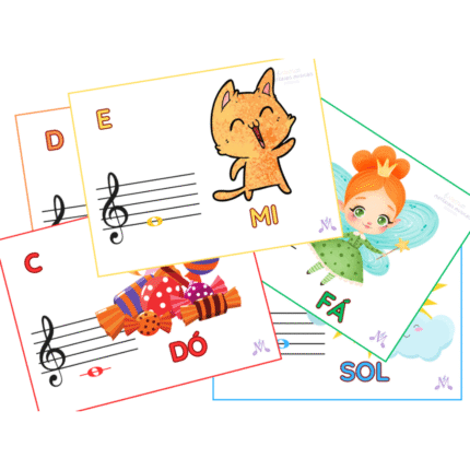 Painel de Notas Musicais - Lúdicas